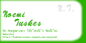 noemi tuskes business card